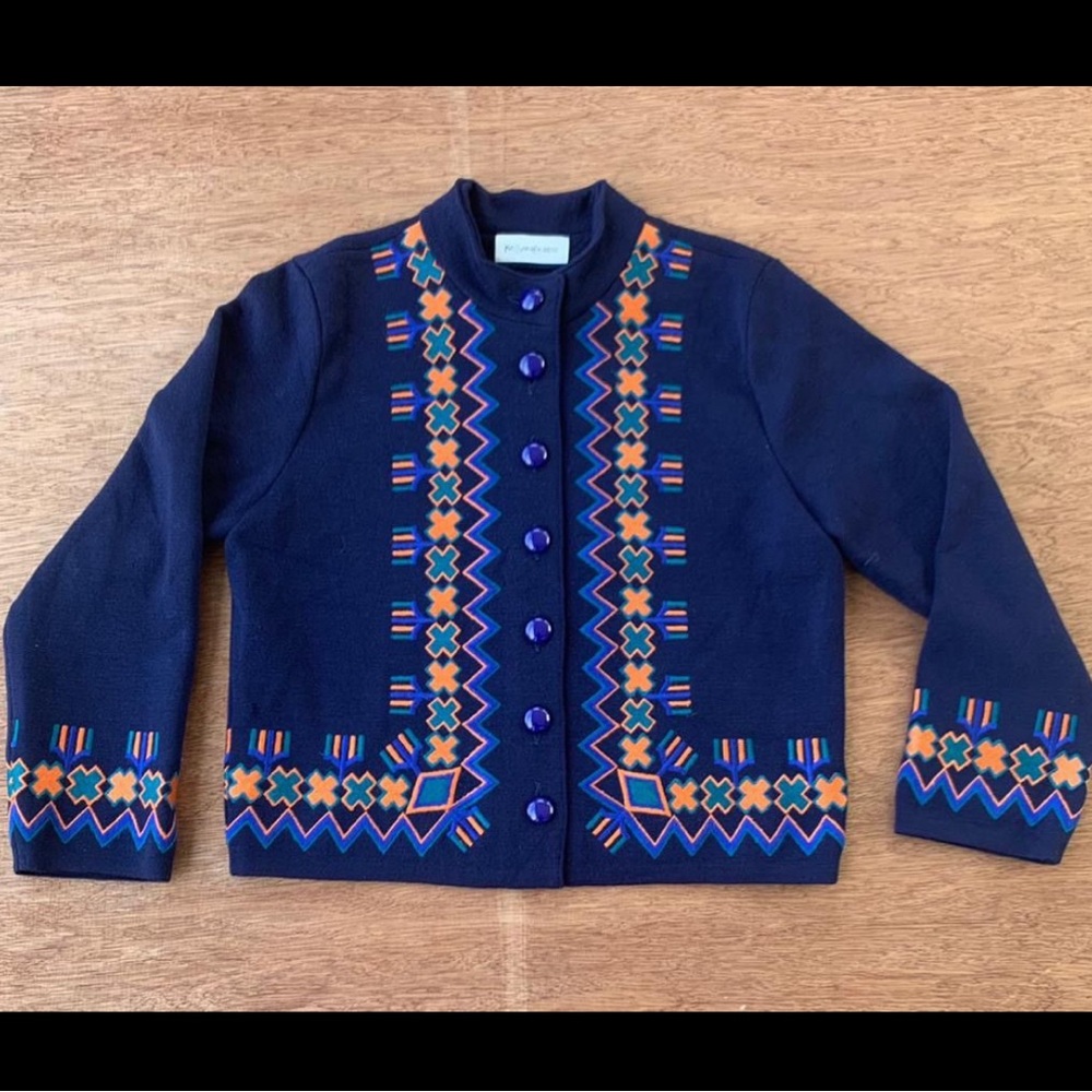 Yves Saint Laurent Embroidered Sweater